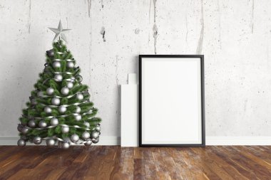 Güzel Noel iç. 3D render