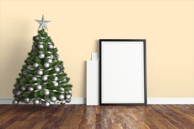 Güzel Noel iç. 3D render