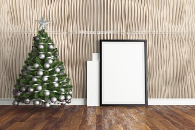 Güzel Noel iç. 3D render