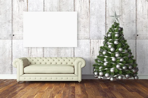 Hermoso interior de Navidad. Renderizado 3D —  Fotos de Stock