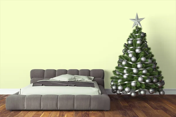 Hermoso interior de Navidad. Renderizado 3D — Foto de Stock