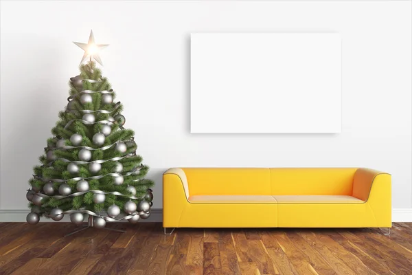 Beautiful Christmas interior . 3D rendering — Stock Photo, Image