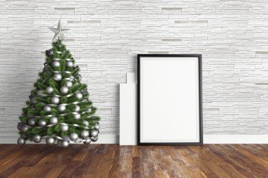 Güzel Noel iç. 3D render