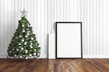 Güzel Noel iç. 3D render