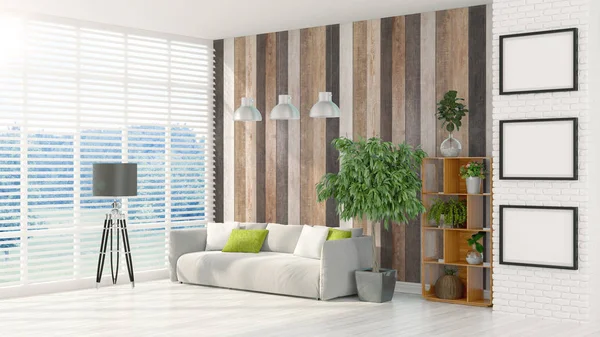 Modern bright interior . 3D rendering — Stock Photo, Image