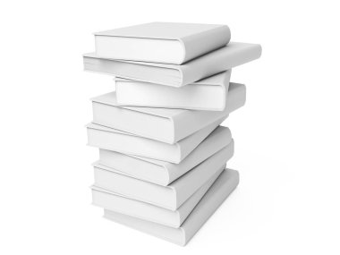 Boş kitap. 3D render