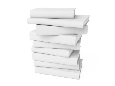 Boş kitap. 3D render