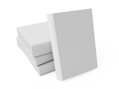 Boş kitap. 3D render