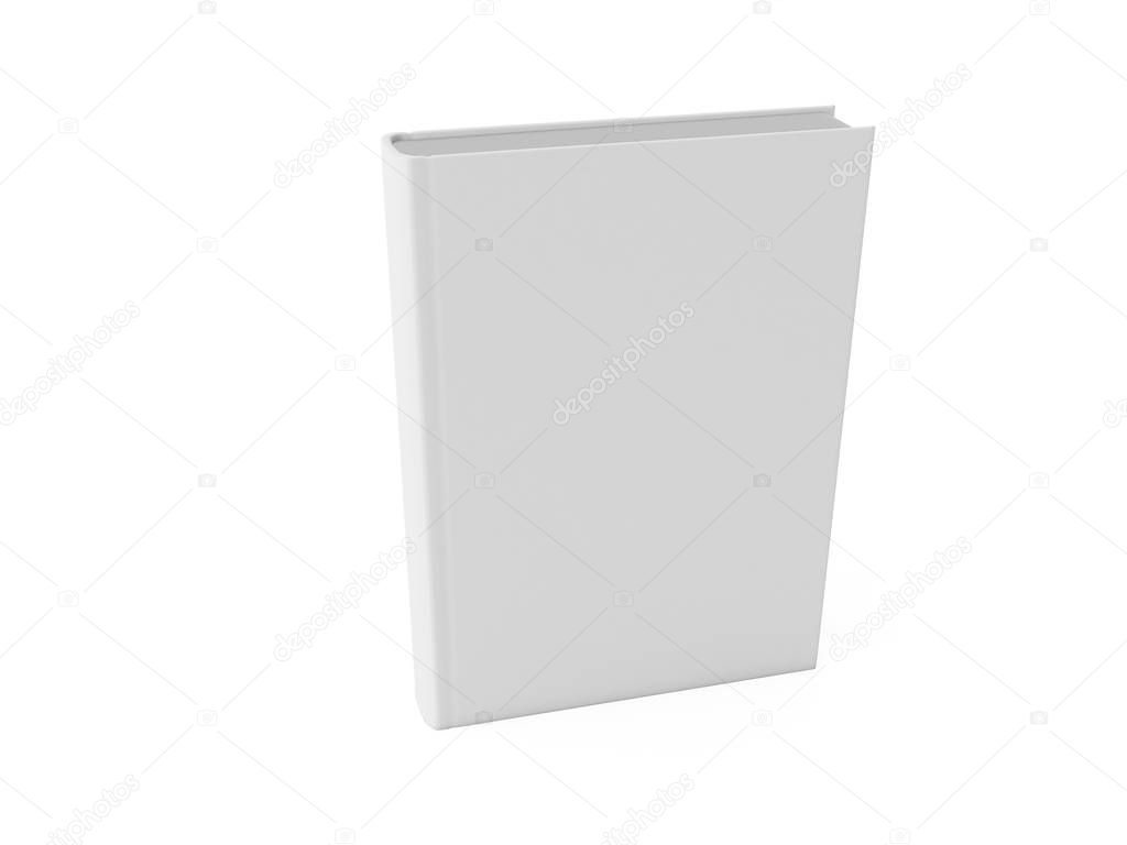 Blank book. 3D rendering