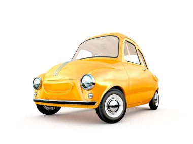 çizgi film araba 3d render