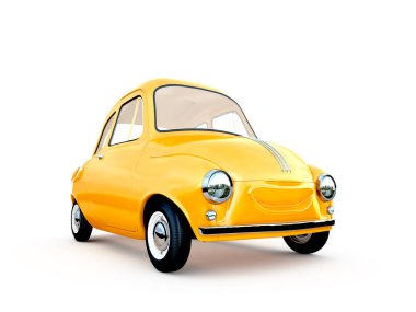 çizgi film araba 3d render