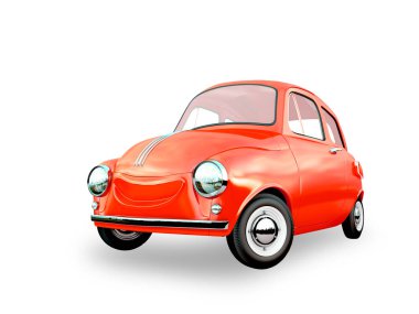 çizgi film araba 3d render