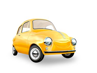 çizgi film araba 3d render