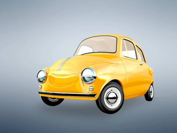 Cartoon car 3D rendering — Stock Photo, Image
