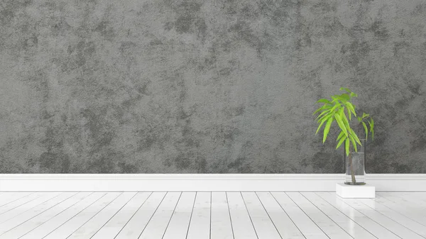 Modern parlak iç. 3D render