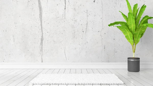 Modern parlak iç. 3D render