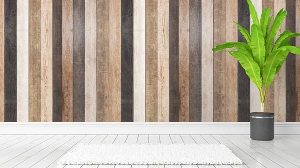 Modern parlak iç. 3D render