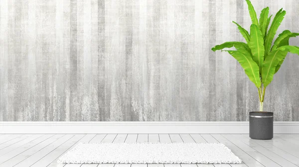 Modern parlak iç. 3D render