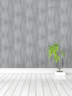 Modern parlak iç. 3D render