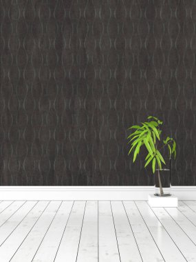 Modern parlak iç. 3D render