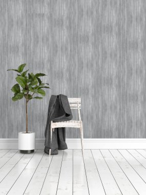 Modern parlak iç. 3D render