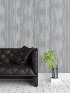 Modern parlak iç. 3D render