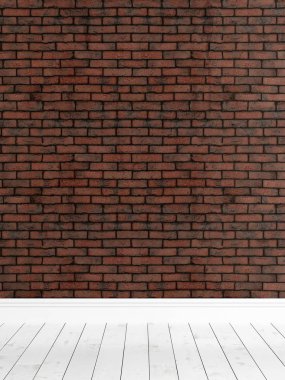 Modern parlak iç. 3D render