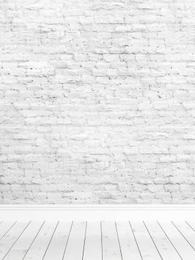 Modern parlak iç. 3D render