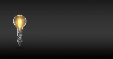 Ampul lambalar. 3D render