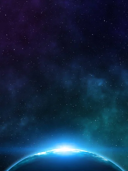 Space background. 3D rendering — Stock Photo, Image