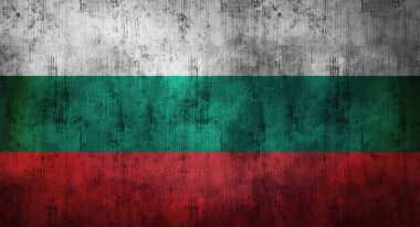 Grunge Bulgaristan bayrağı buruşuk. 3D render