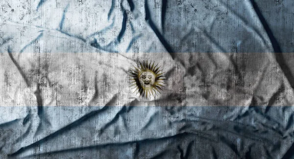 Grunge crumpled Argentina flag. 3d rendering — Stock Photo, Image