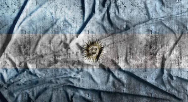 Grunge crumpled Argentina flag. 3d rendering — Stock Photo, Image
