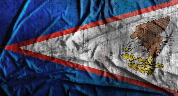 Grunge crumpled Samoa flag. 3d rendering — Stock Photo, Image