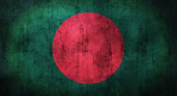 Grunge crumpled Bangladesh flag. 3d rendering — Stock Photo, Image