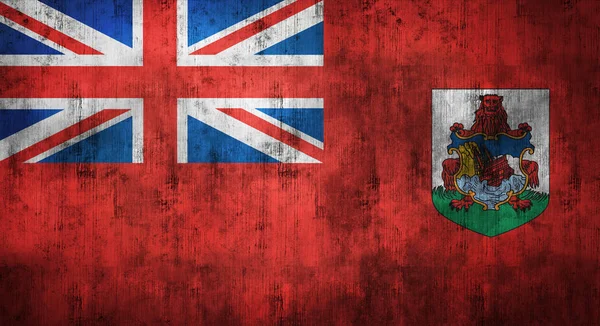 Grunge Bermuda bayrak buruşuk. 3D render — Stok fotoğraf