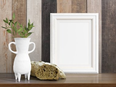 Boş çerçeve alay. 3D render