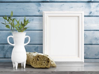 Boş çerçeve alay. 3D render