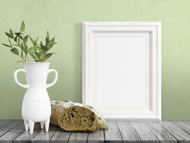 Boş çerçeve alay. 3D render