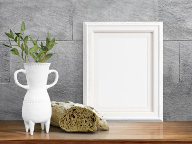 Boş çerçeve alay. 3D render