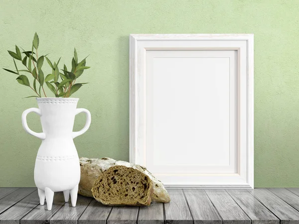 Boş çerçeve alay. 3D render