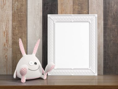 Boş çerçeve alay. 3D render