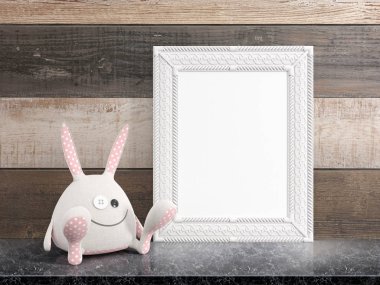 Boş çerçeve alay. 3D render