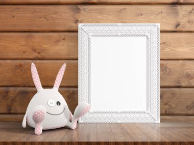 Boş çerçeve alay. 3D render