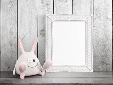 Boş çerçeve alay. 3D render