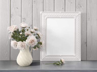 Boş çerçeve alay. 3D render