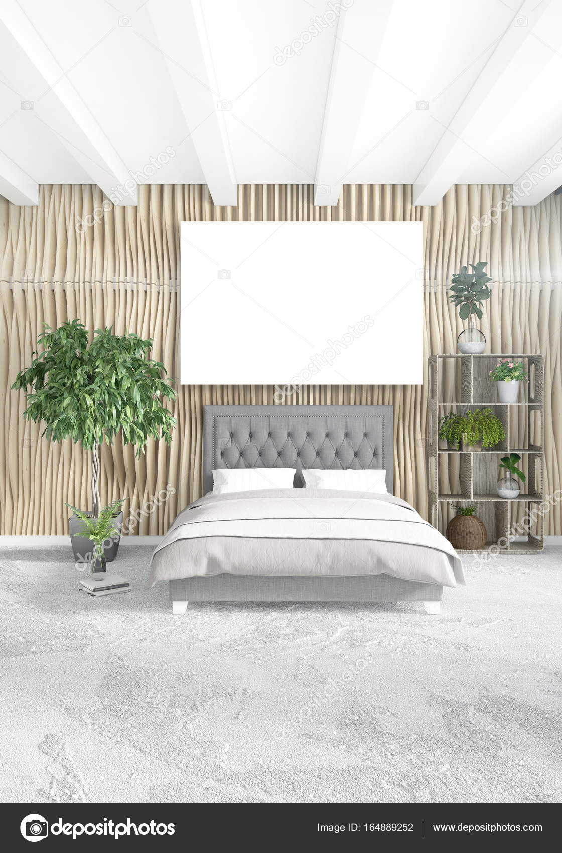 Vertical modern interior bedroom or living room with eclectic wall ... Vertical modern interior bedroom or living room with eclectic wall ...