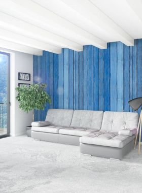 Dikey yatak odası en az ya da Loft tarzı iç tasarım. 3D render. Kavram fikir.