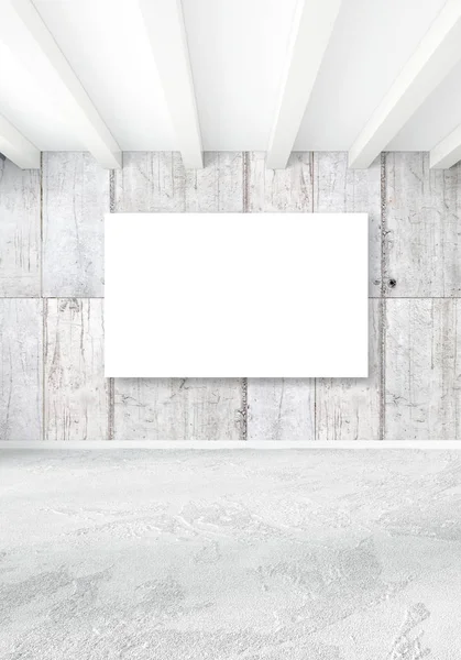 Dikey boş oda minimalizm tarzı şık duvar ve iç tasarımı 3d render.