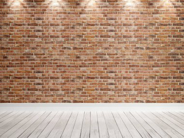 Modern parlak iç. 3D render